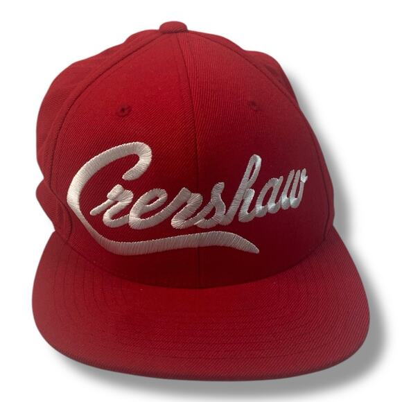 Marathon Clothing Crenshaw SnapBack Hat Cap Red/White Nipsey Hussle TMC - Picture 1 of 4